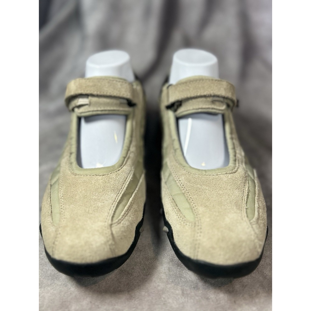 Allrounder By Mephisto Mary Jane Walking Shoes Beige Suede Hook Loop Womens 9